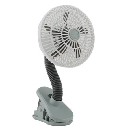 TOOL FC04001 4 in. Battery Operated Clip Fan; White & Grey TO29757